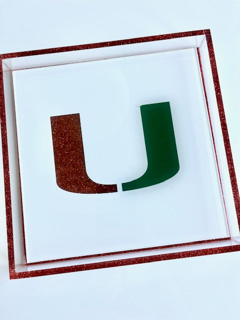 Acrylic logo college tray