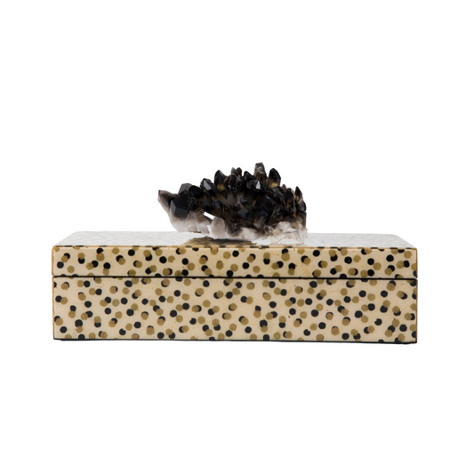 dalmation pencil box with quartz side