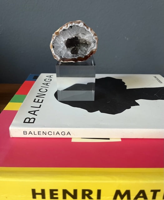 geode set on an acrylic base