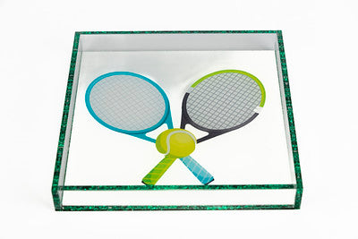 Acrylic square tennis tray