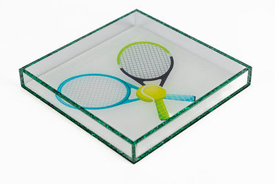 Acrylic square tennis tray