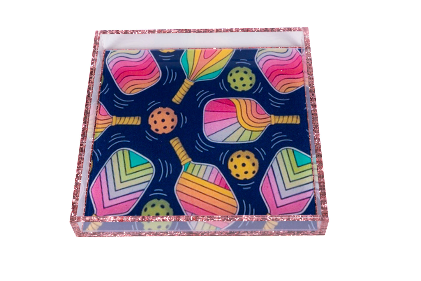 Acrylic square Pickleball tray
