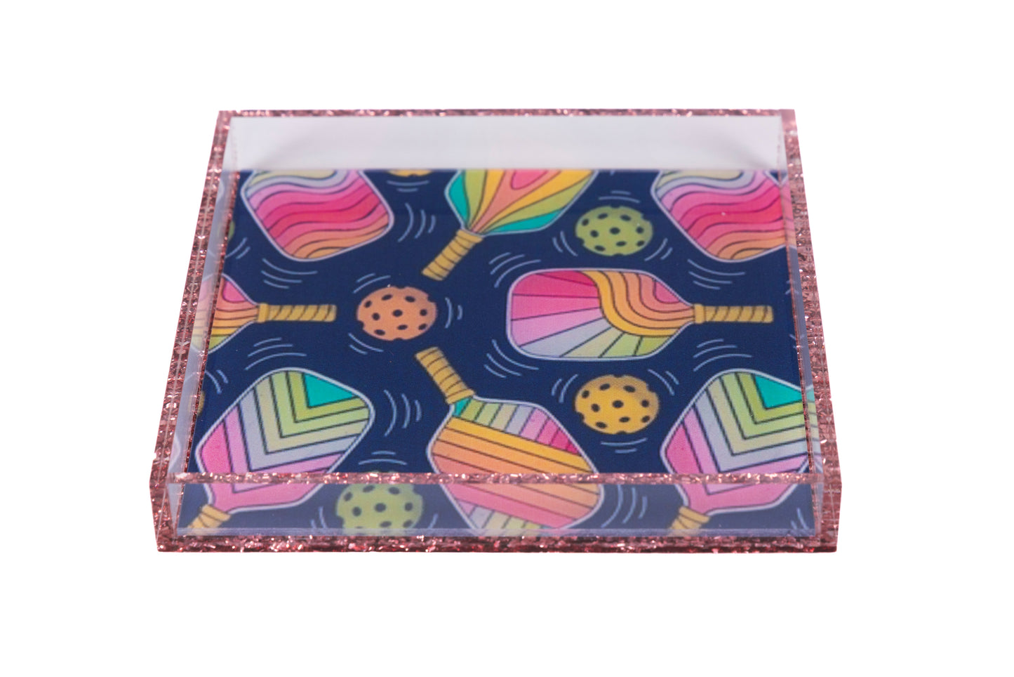 Acrylic square Pickleball tray