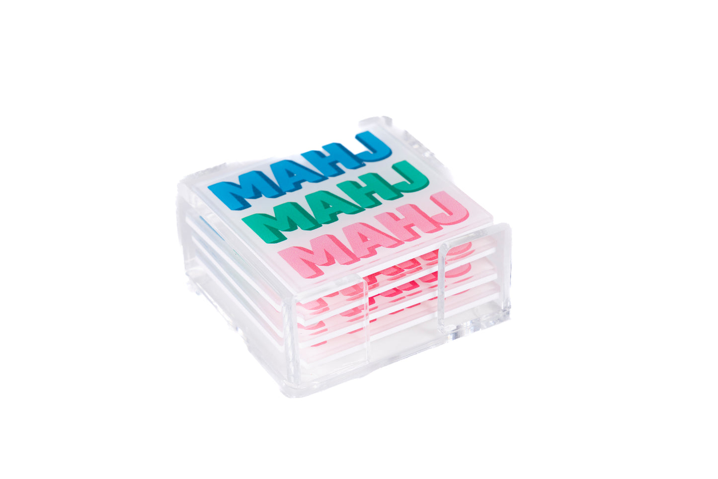 Mahjong Acrylic Coaster Set of 4