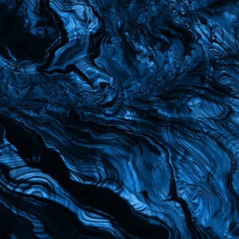 blue marble mahjong carrying case with full set of tiles, acrylic pushers and instructions for the game 