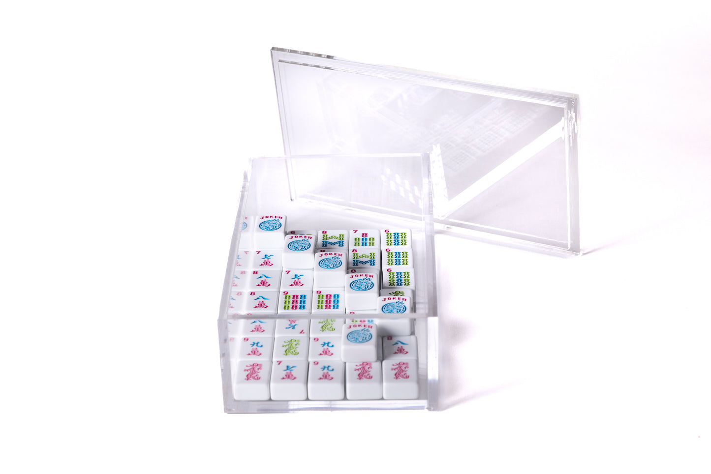 acrylic mahjong tile storage box 
