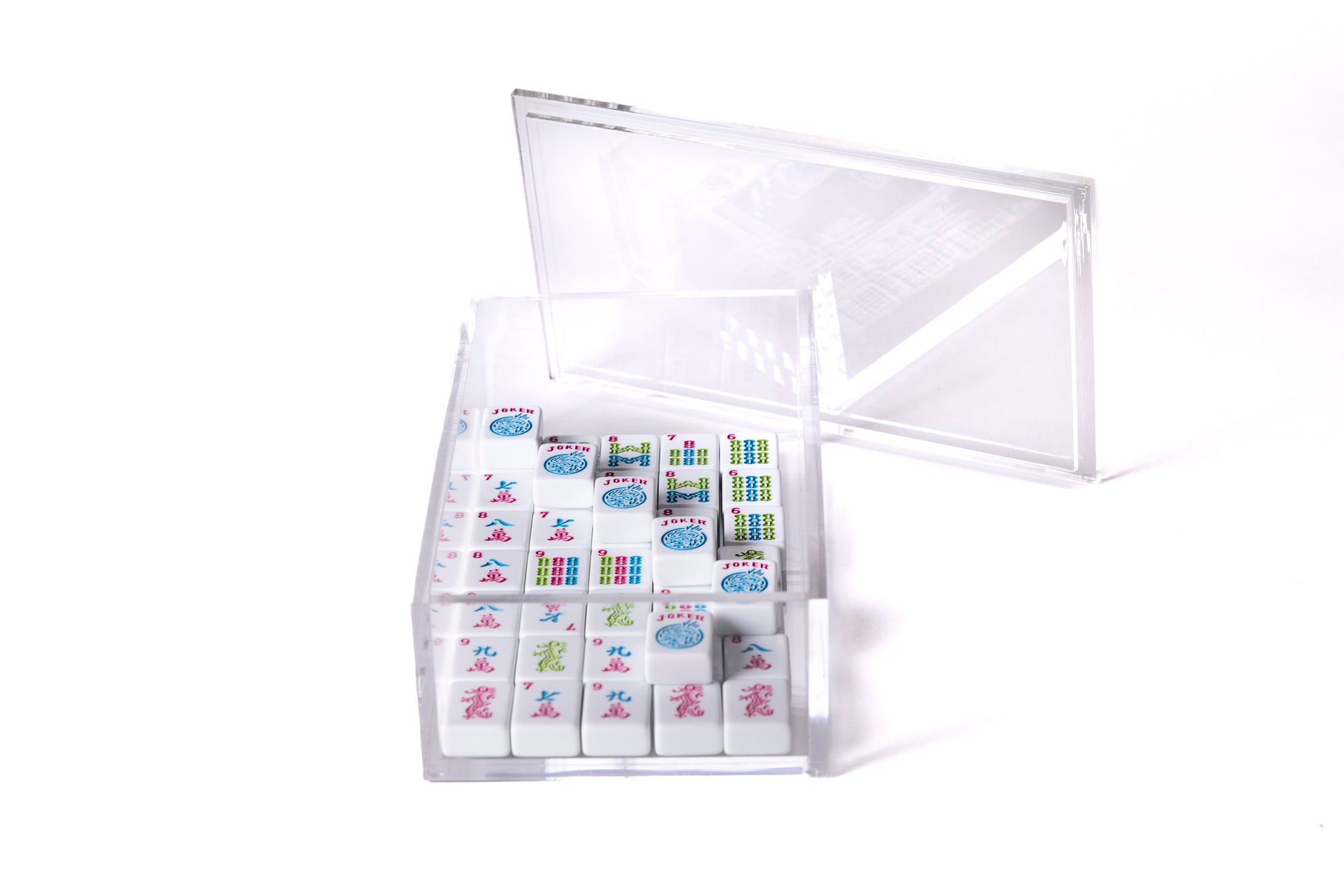 acrylic mahjong tile storage box 