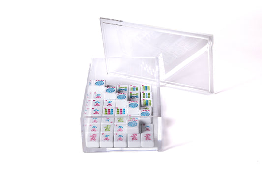 acrylic mahjong tile storage box 