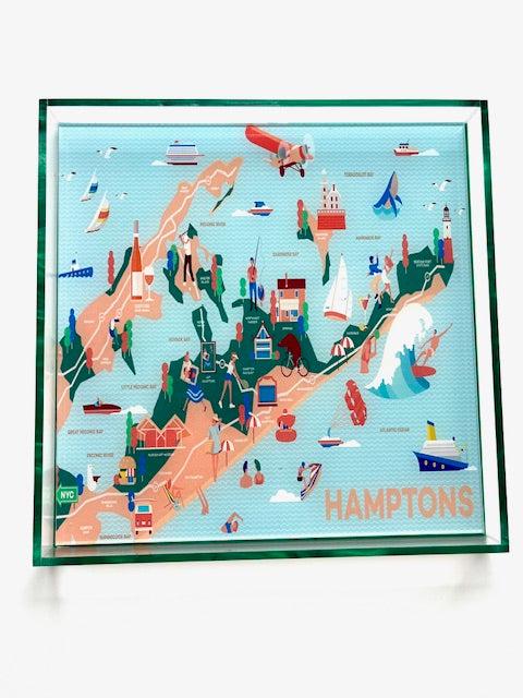 Acrylic Square Hamptons Tray