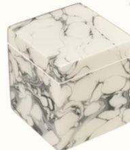 Load image into Gallery viewer, LACQUER GREY MARBLE BOX

