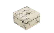 Load image into Gallery viewer, LACQUER GREY MARBLE BOX
