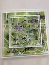 Load image into Gallery viewer, Highland Park Dallas acrylic tray 2 sizes
