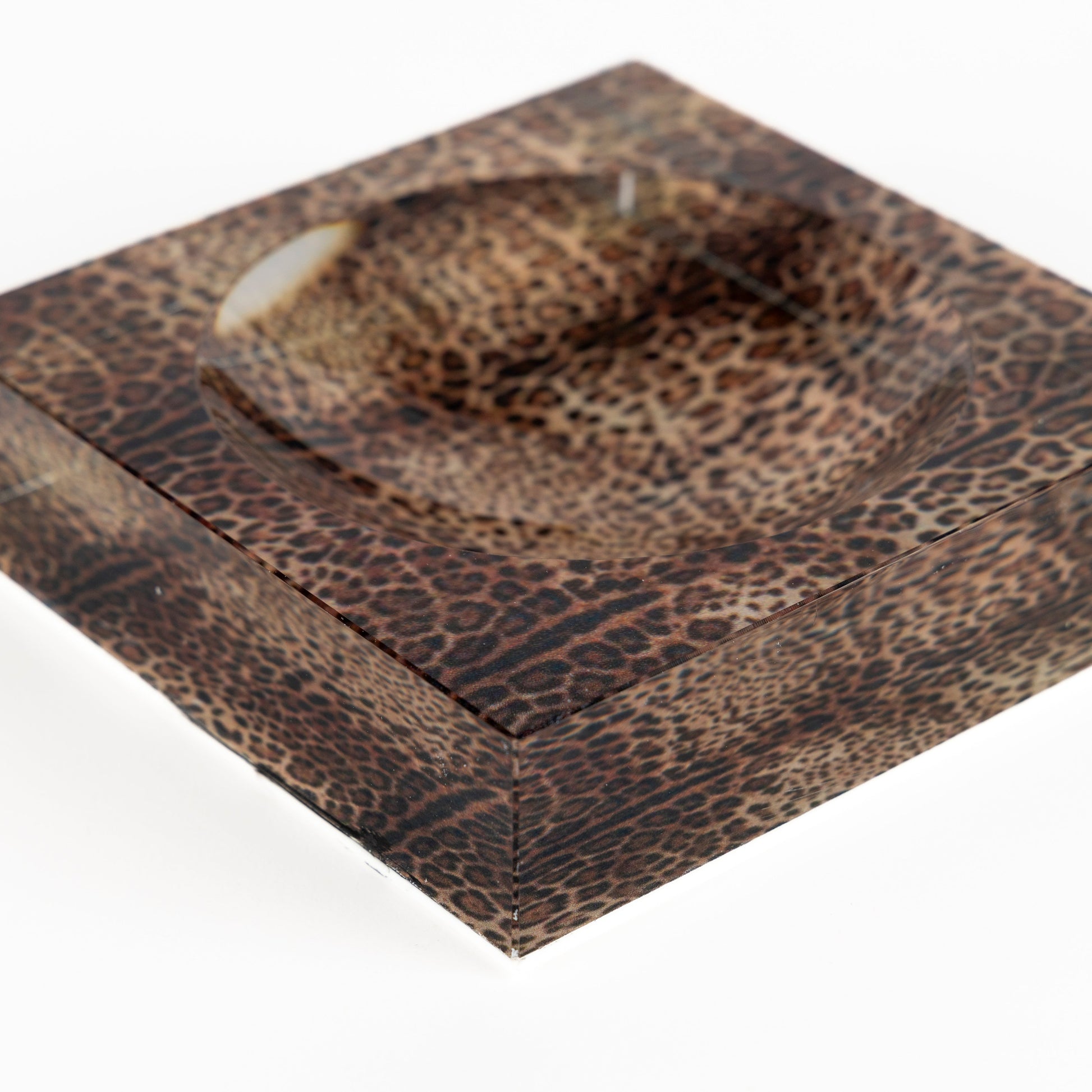 leopard pattern candy bowl acrylic dolce and gabanna