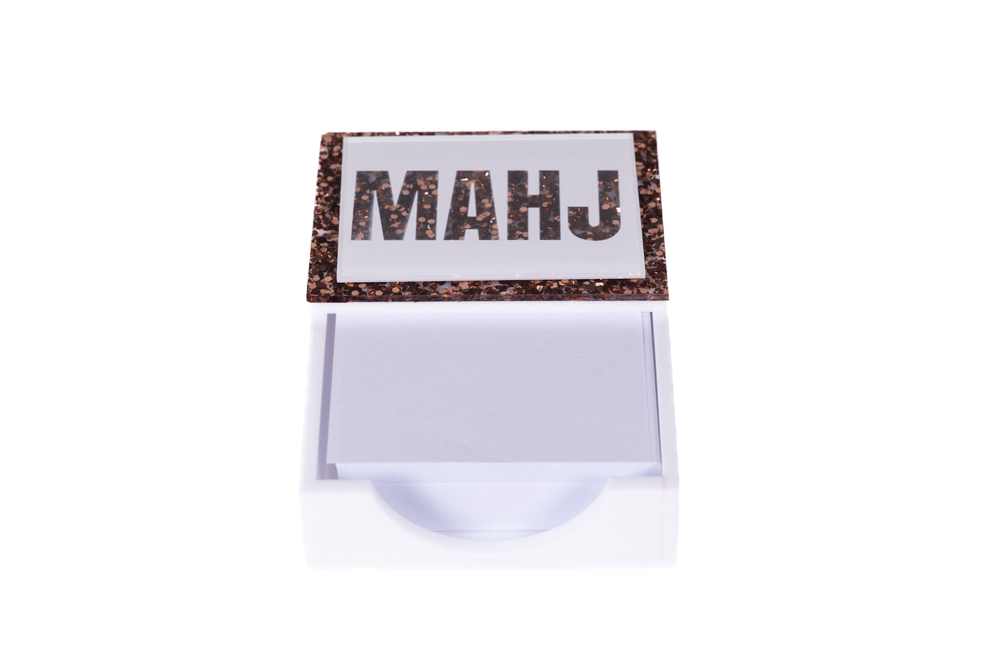 acrylic mahjong notepad holder for the mahjong lover. Available in all colors 