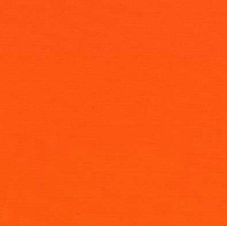 Bright orange mahjong carrying case with full set of tiles, acrylic pushers and instructions for the game 