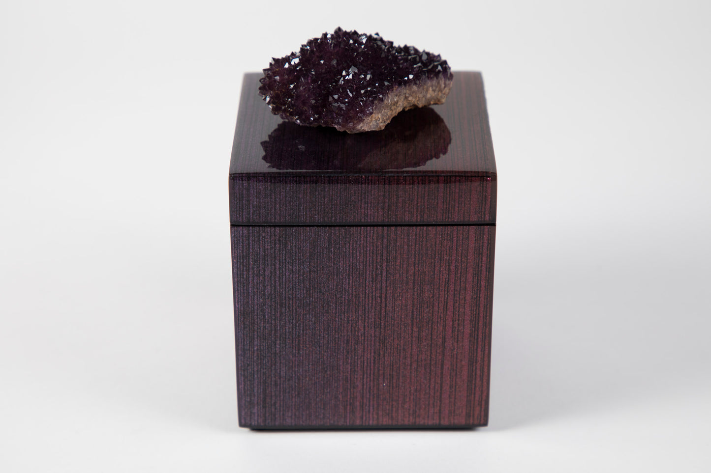 Ruby Ombre Box with Amethyst