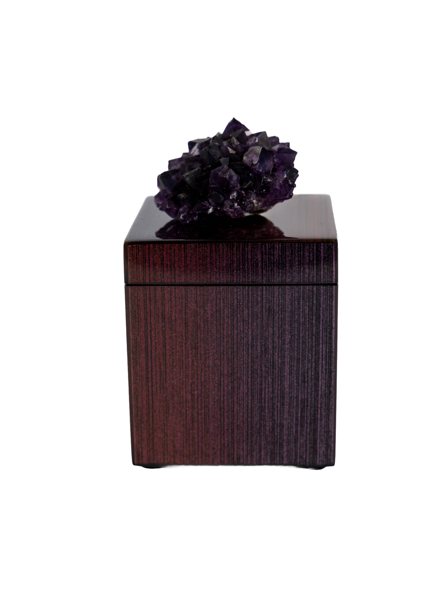 Ruby Ombre Box with Amethyst