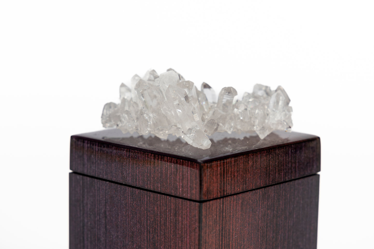 Ruby Ombre Box with Clear Quartz