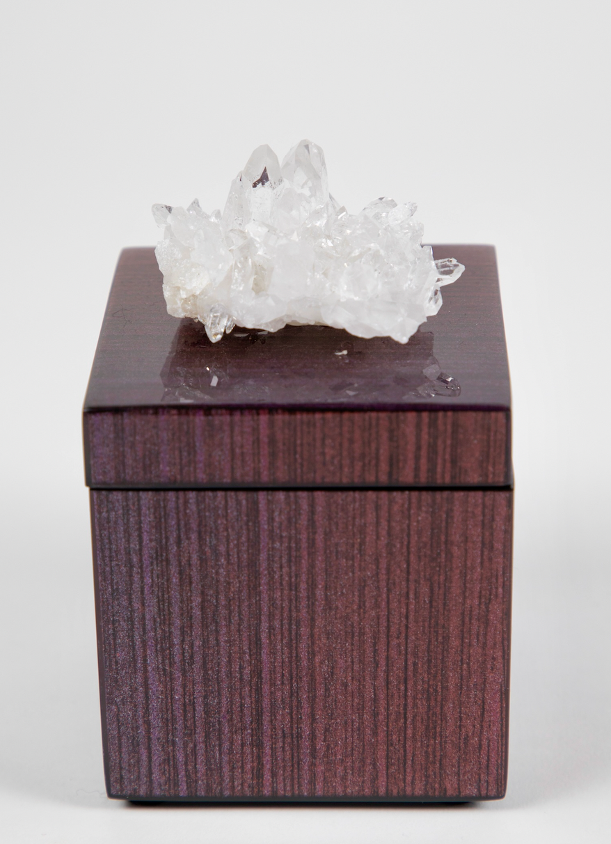 Ruby Ombre Box with Clear Quartz