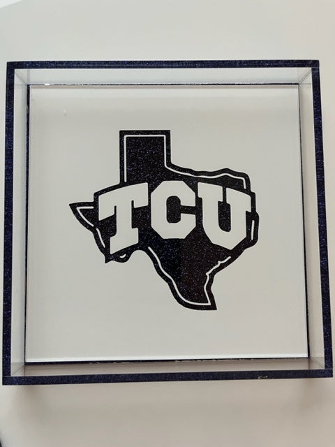 college acrylic logo tray