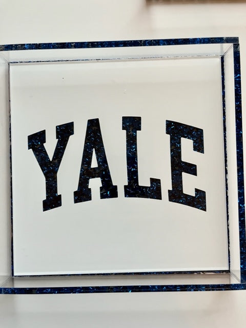 college logo acrylic tray