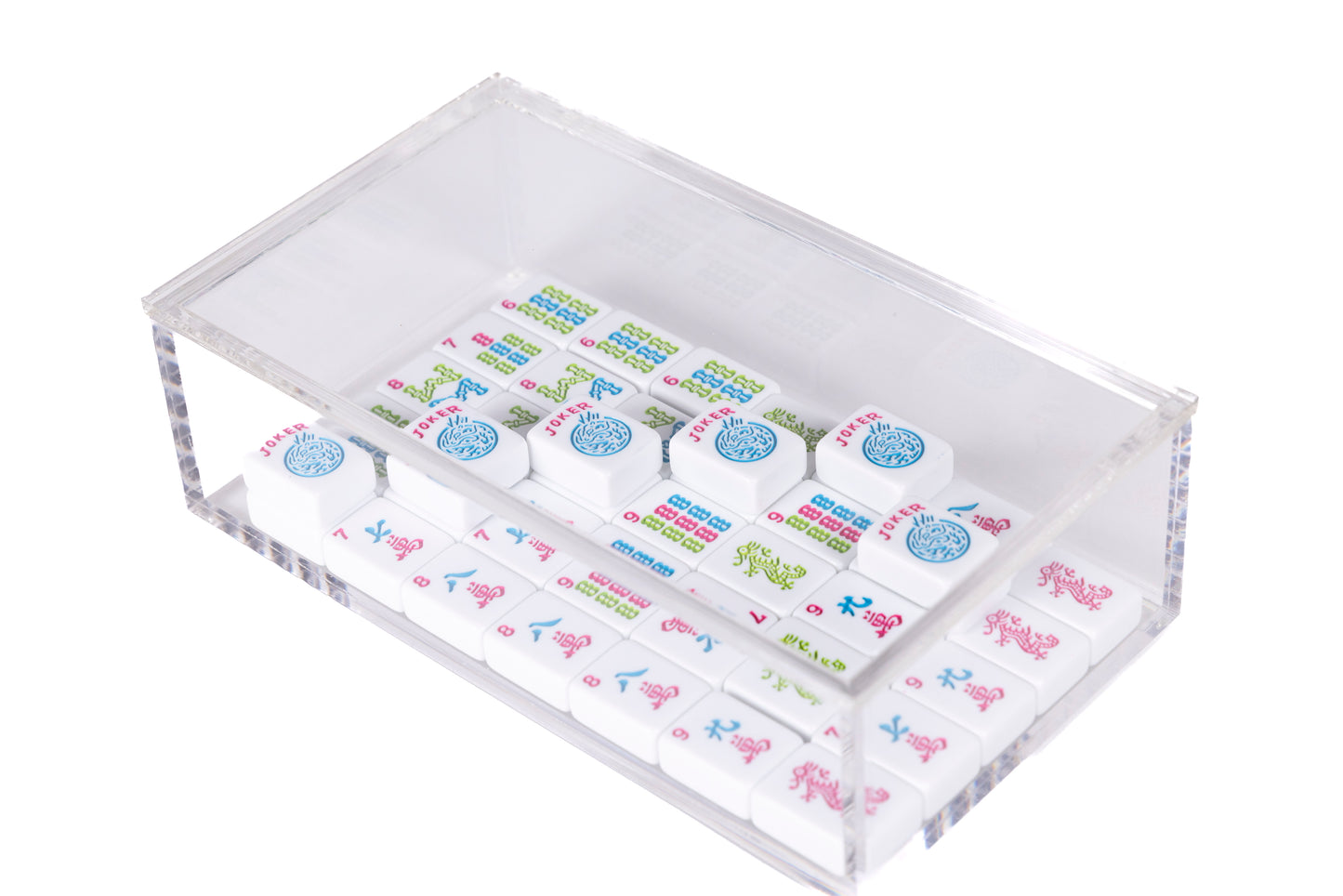 acrylic mahjong tile storage box 