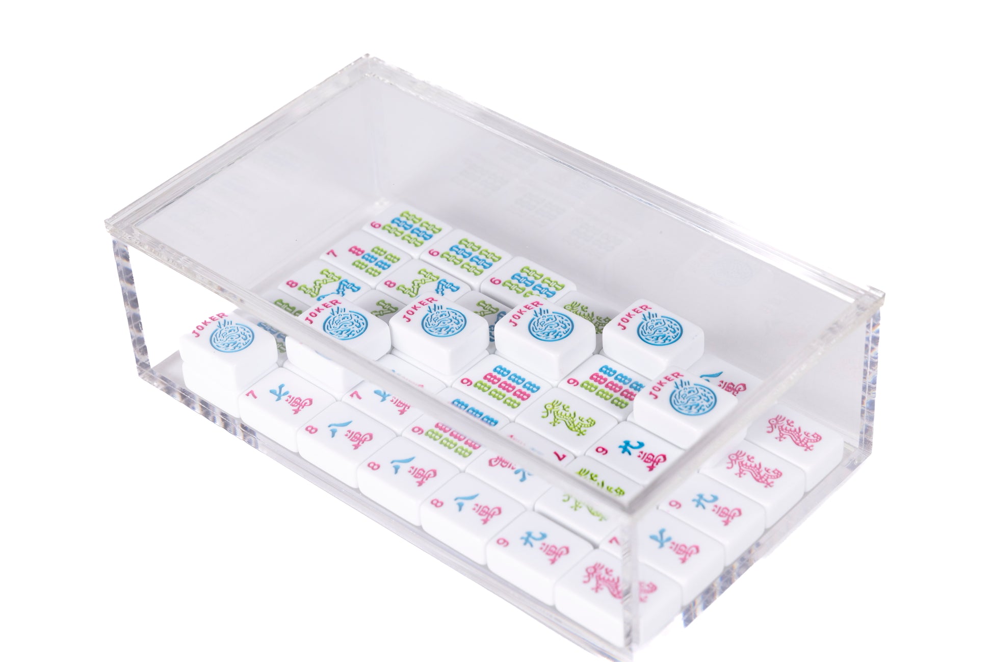 acrylic mahjong tile storage box 