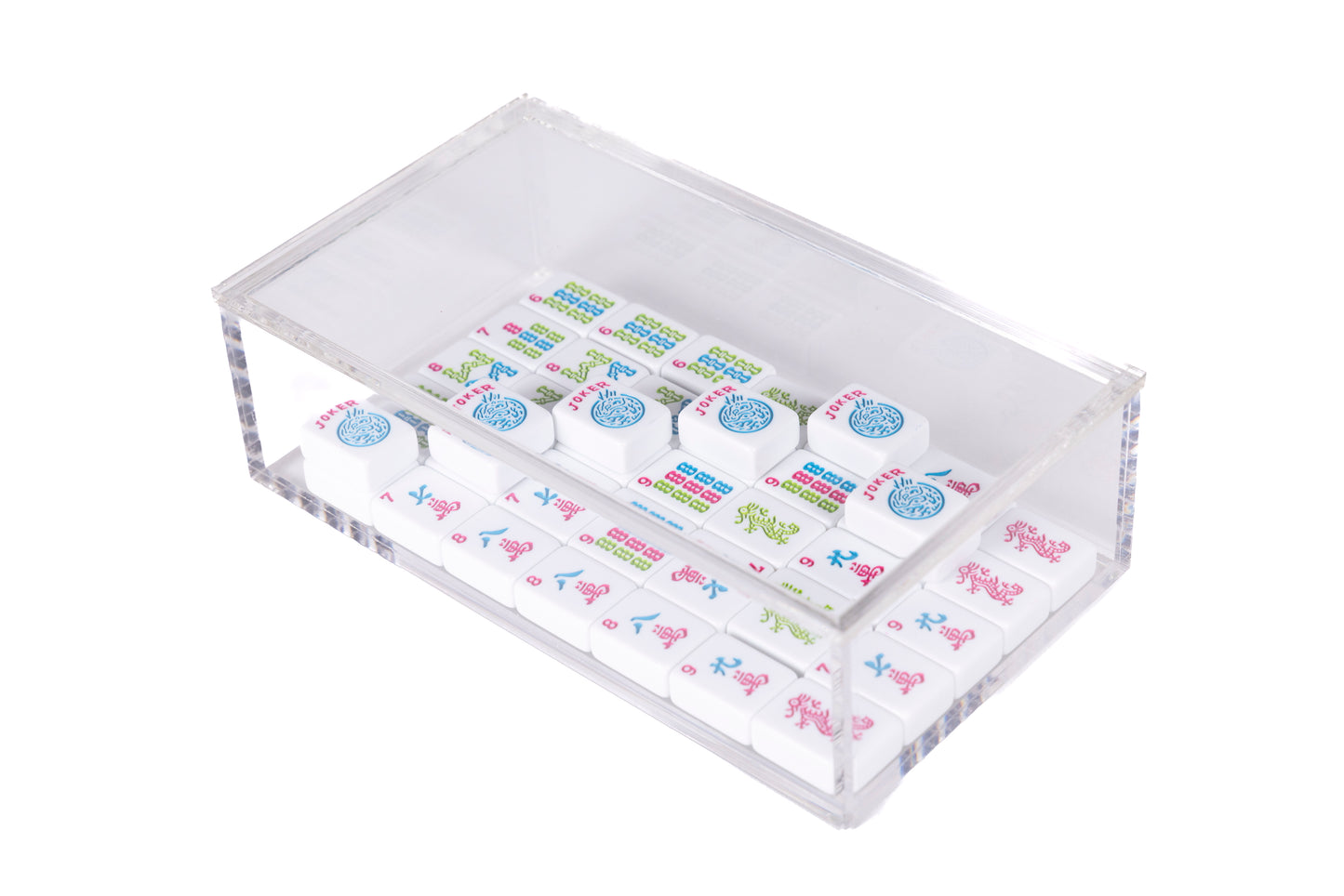 acrylic mahjong tile storage box 