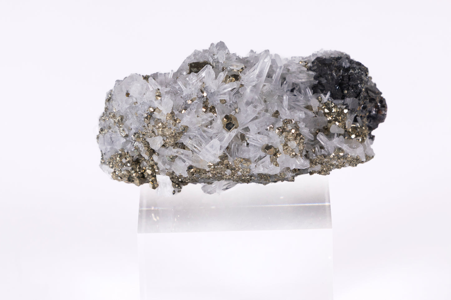 crystal on acrylic block