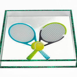 tennis acrylic square tray