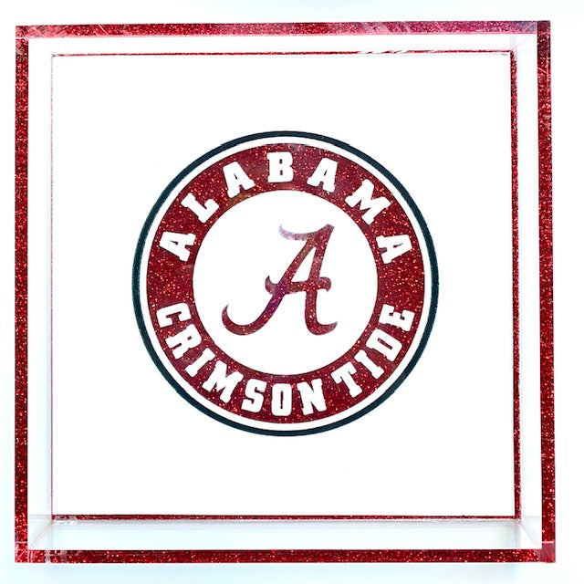 college logo acrylic tray