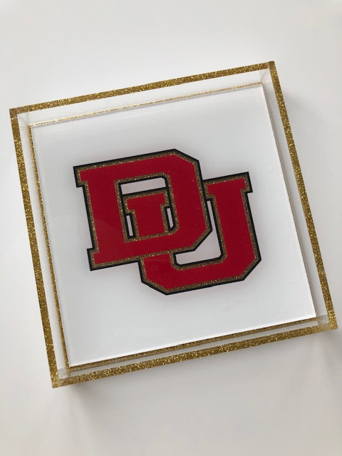 Acrylic logo college tray