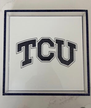 college acrylic logo tray
