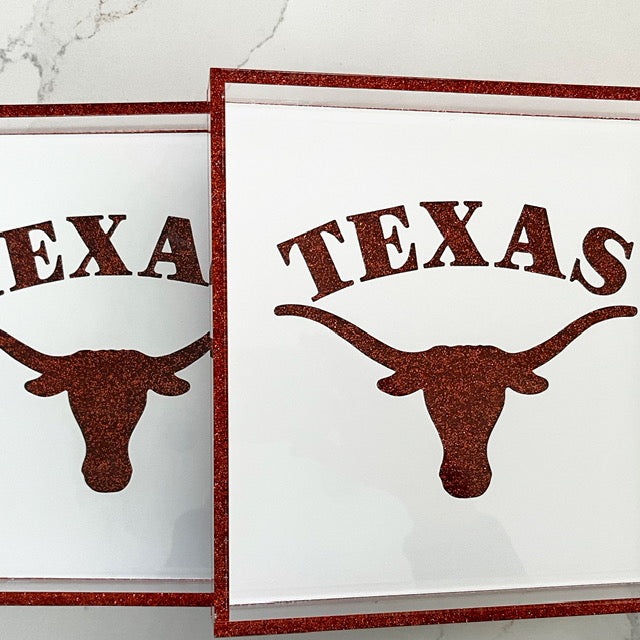 college acrylic logo tray