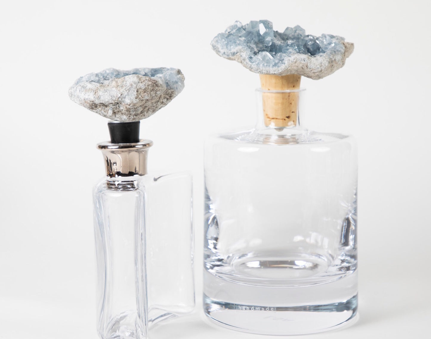 Glass Flask with crystal stopper