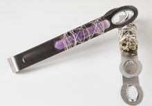 Load image into Gallery viewer, Stainless Serving Tongs with Gemstone Handle
