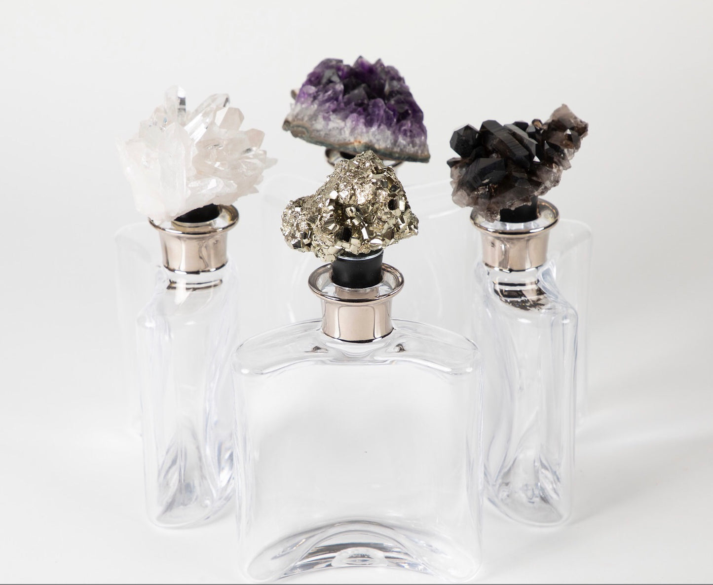 Glass Flask with crystal stopper